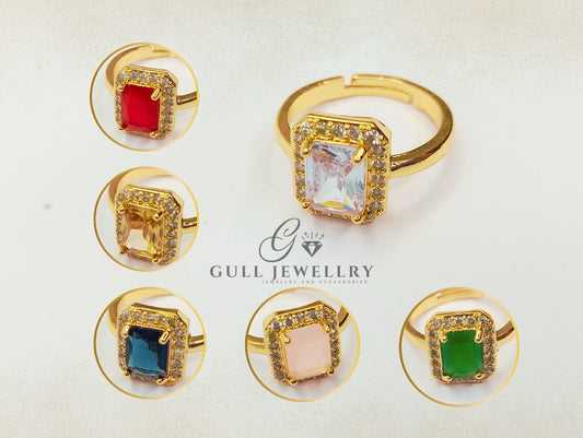 Rings China gold Polish warranty real stone zarkoon lose size